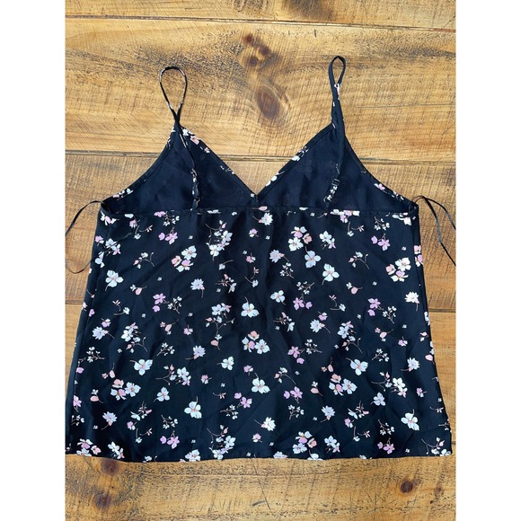 NWOT‎ Womens Abound Sleevless Black Floral Cami Size M - Picture 6 of 8